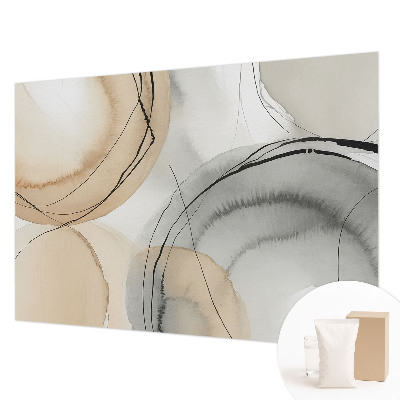 Mural decorativo con diseño de armonía geométrica