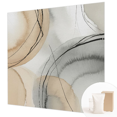 Mural decorativo con diseño de armonía geométrica