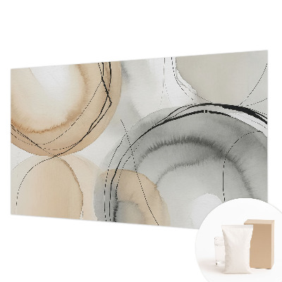 Mural decorativo con diseño de armonía geométrica