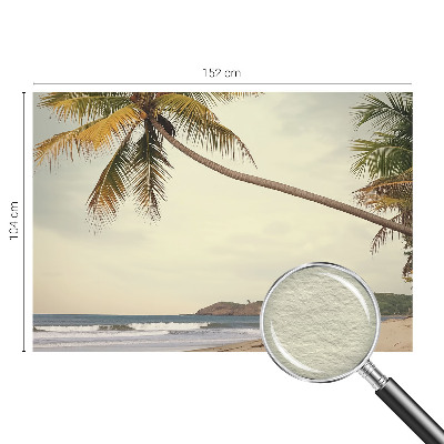 Mural de pared con estampado hermoso con motivo de paisaje tropical