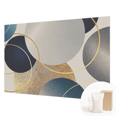 Fotomural decorativo para cabecero de cama con diseño de círculos creativos