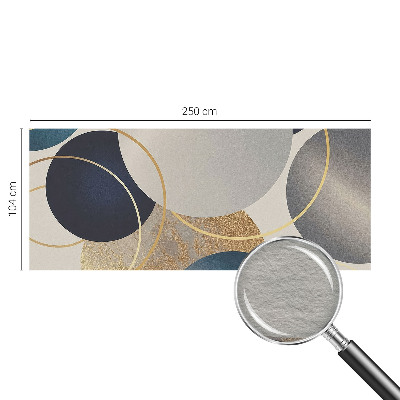 Fotomural decorativo para cabecero de cama con diseño de círculos creativos