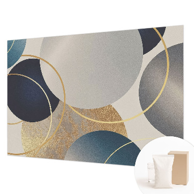 Fotomural decorativo para cabecero de cama con diseño de círculos creativos