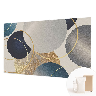 Fotomural decorativo para cabecero de cama con diseño de círculos creativos