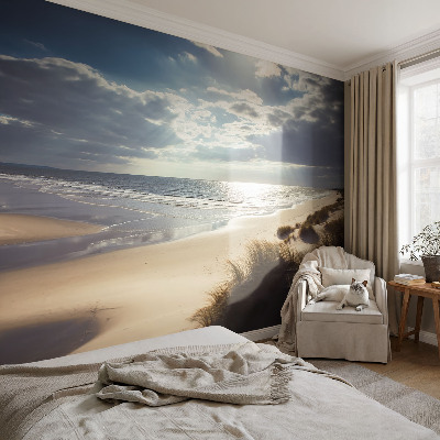Mural de pared con estampado hermoso con motivo Costa radiante