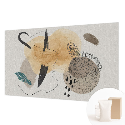 Papel mural texturado decorativo con composición abstracta