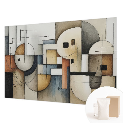 Fotomural decorativo para cabecero de cama con diseño de armonía geométrica