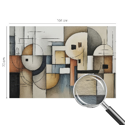 Fotomural decorativo para cabecero de cama con diseño de armonía geométrica