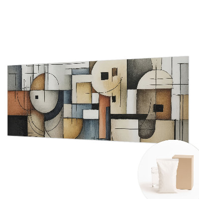 Fotomural decorativo para cabecero de cama con diseño de armonía geométrica
