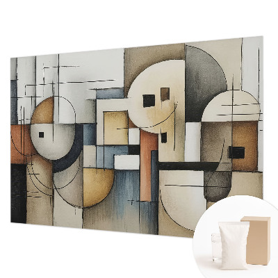 Fotomural decorativo para cabecero de cama con diseño de armonía geométrica