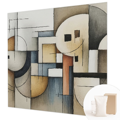 Fotomural decorativo para cabecero de cama con diseño de armonía geométrica