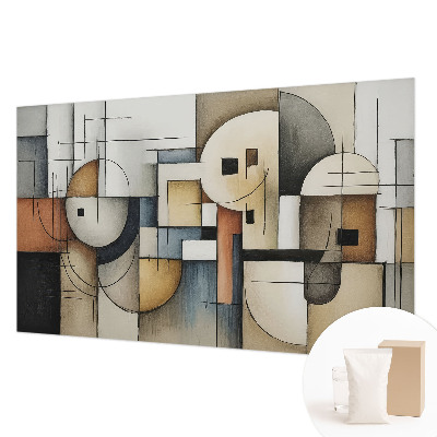 Fotomural decorativo para cabecero de cama con diseño de armonía geométrica