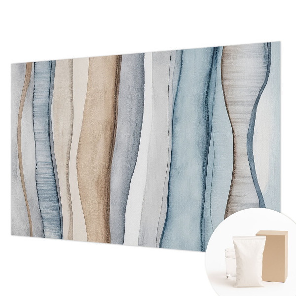 Mural de pared con estampado hermoso con un diseño de rayas abstractas