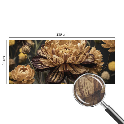 Papel mural con patrón decorativo con motivo floral elegante