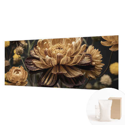 Papel mural con patrón decorativo con motivo floral elegante