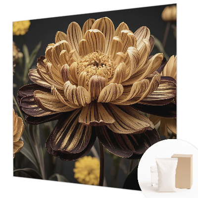 Papel mural con patrón decorativo con motivo floral elegante