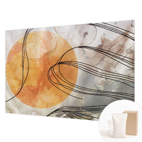 Papel mural texturado decorativo con diseño «Abstracción armoniosa»