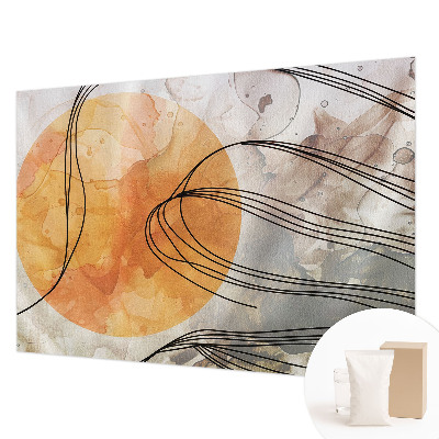 Papel mural texturado decorativo con diseño «Abstracción armoniosa»