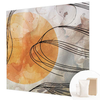 Papel mural texturado decorativo con diseño «Abstracción armoniosa»