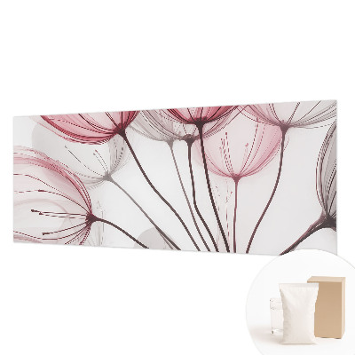 Papel mural con patrón decorativo con siluetas florales