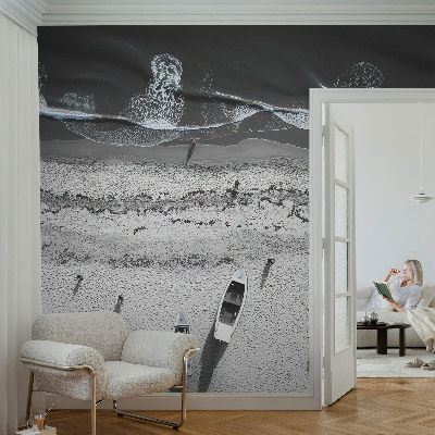 Mural de pared con estampado hermoso con el motivo 