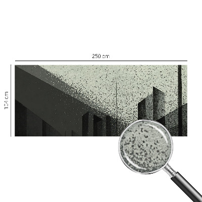 Fotomural decorativo para cabecero de cama con diseño de geometría urbana