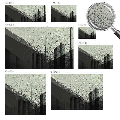 Fotomural decorativo para cabecero de cama con diseño de geometría urbana