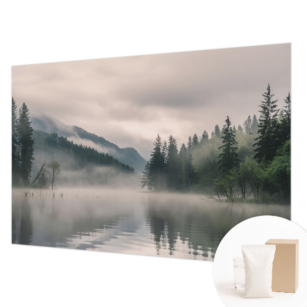 Fotomural decorativo para cabecero de cama con un lago atmosférico como motivo