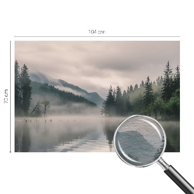 Fotomural decorativo para cabecero de cama con un lago atmosférico como motivo