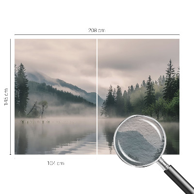 Fotomural decorativo para cabecero de cama con un lago atmosférico como motivo