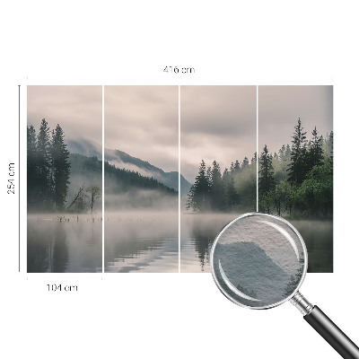 Fotomural decorativo para cabecero de cama con un lago atmosférico como motivo