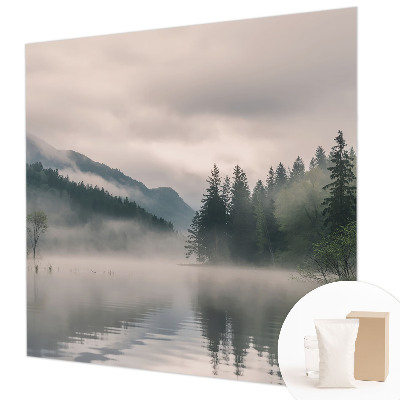 Fotomural decorativo para cabecero de cama con un lago atmosférico como motivo