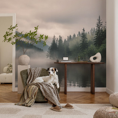 Fotomural decorativo para cabecero de cama con un lago atmosférico como motivo