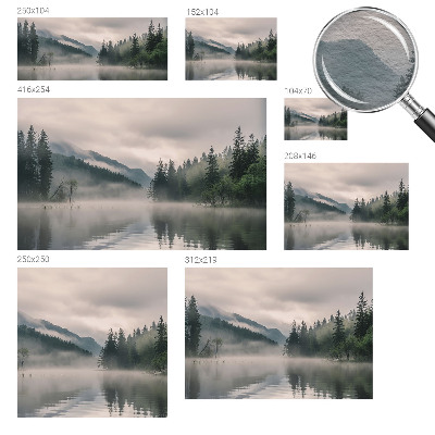 Fotomural decorativo para cabecero de cama con un lago atmosférico como motivo