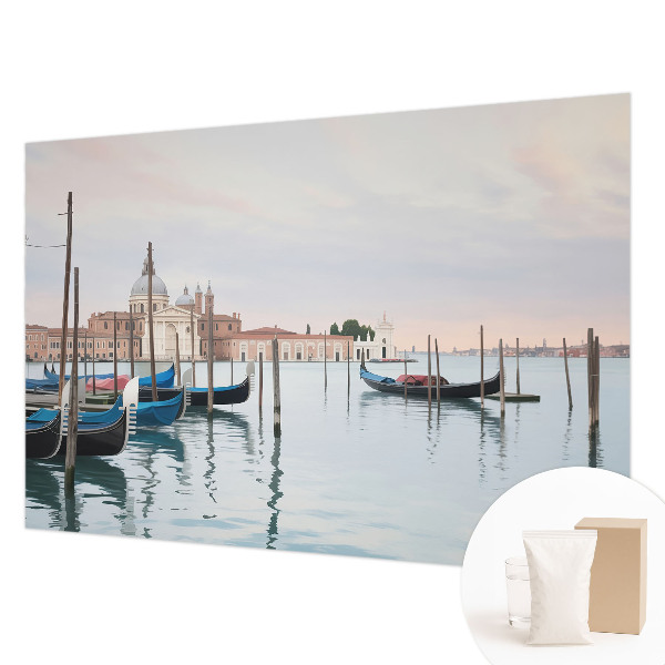 Papel mural texturado decorativo con motivo de paisaje veneciano