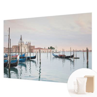 Papel mural texturado decorativo con motivo de paisaje veneciano