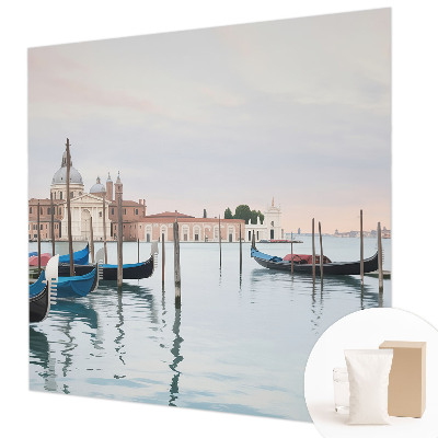 Papel mural texturado decorativo con motivo de paisaje veneciano