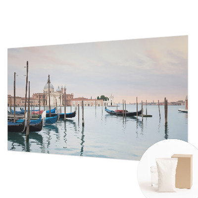 Papel mural texturado decorativo con motivo de paisaje veneciano