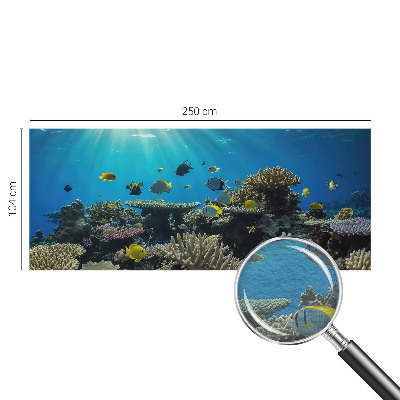 Mural decorativo con motivo de mundo submarino