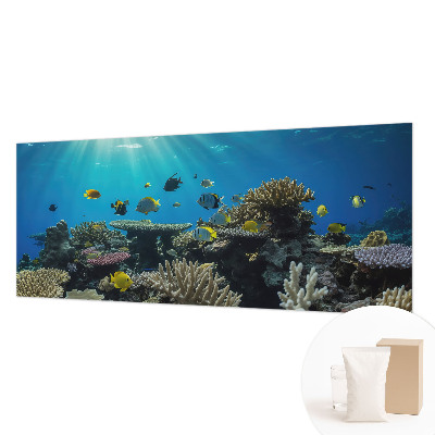 Mural decorativo con motivo de mundo submarino