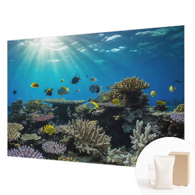 Mural decorativo con motivo de mundo submarino