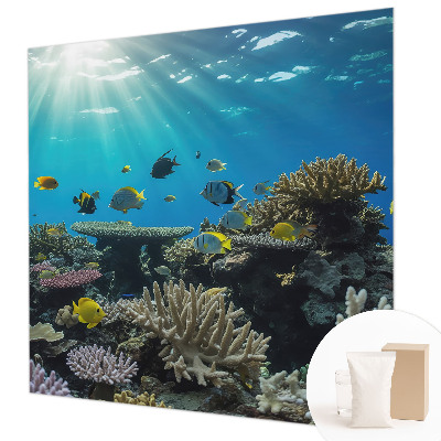 Mural decorativo con motivo de mundo submarino