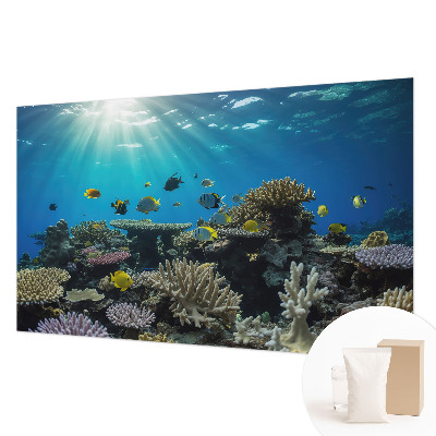 Mural decorativo con motivo de mundo submarino