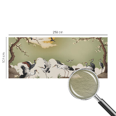 Papel mural con patrón decorativo con diseño inspirado en la naturaleza en estilo elegante