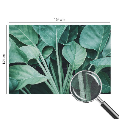 Mural de pared con estampado hermoso con motivo de naturaleza en tonos verdes