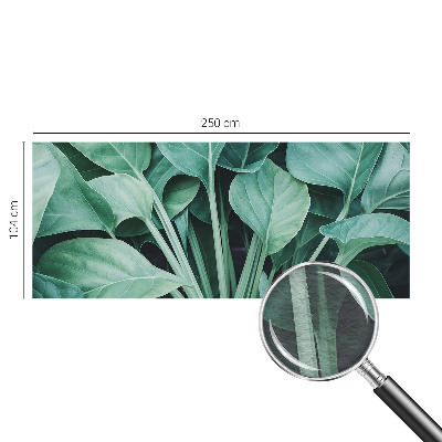 Mural de pared con estampado hermoso con motivo de naturaleza en tonos verdes