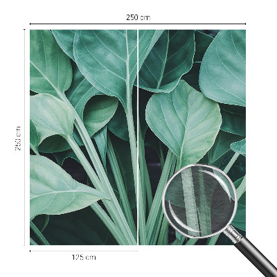 Mural de pared con estampado hermoso con motivo de naturaleza en tonos verdes