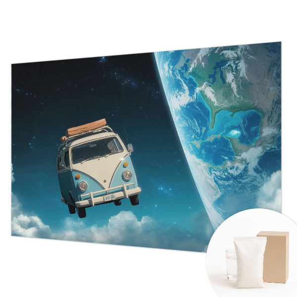 Mural decorativo con motivo de viajes espaciales