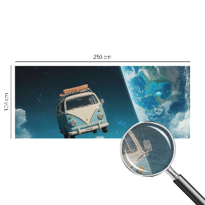 Mural decorativo con motivo de viajes espaciales