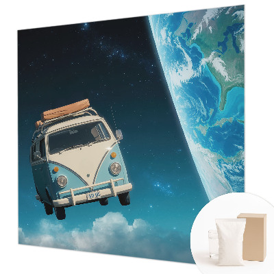 Mural decorativo con motivo de viajes espaciales